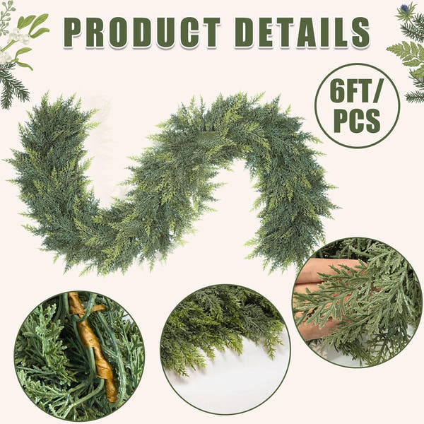 Lush Cedar Garland (Buy 1 Get 1 Free)